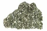 Cubic Pyrite & Quartz Crystal Association - Peru #136194-1